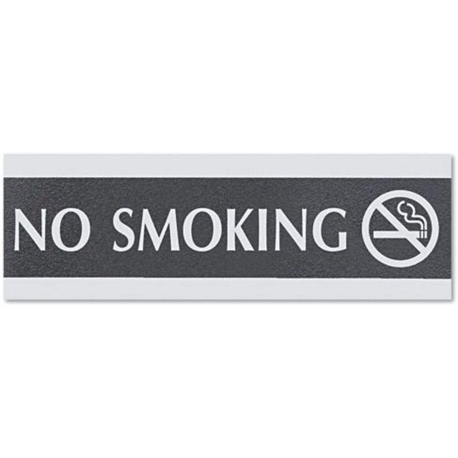 Century Series Office Sign, 3 x 9, No Smoking (4757)