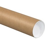 Kraft Mailing Tubes, 3 x 15, Brown Kraft, 25/Pack (P3015K)