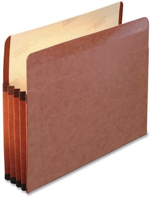 Pendaflex Heavy Duty Reinforced File Pocket, 5 1/4 Expansion, Legal Size, Redrope, 5/Box (ESS085565