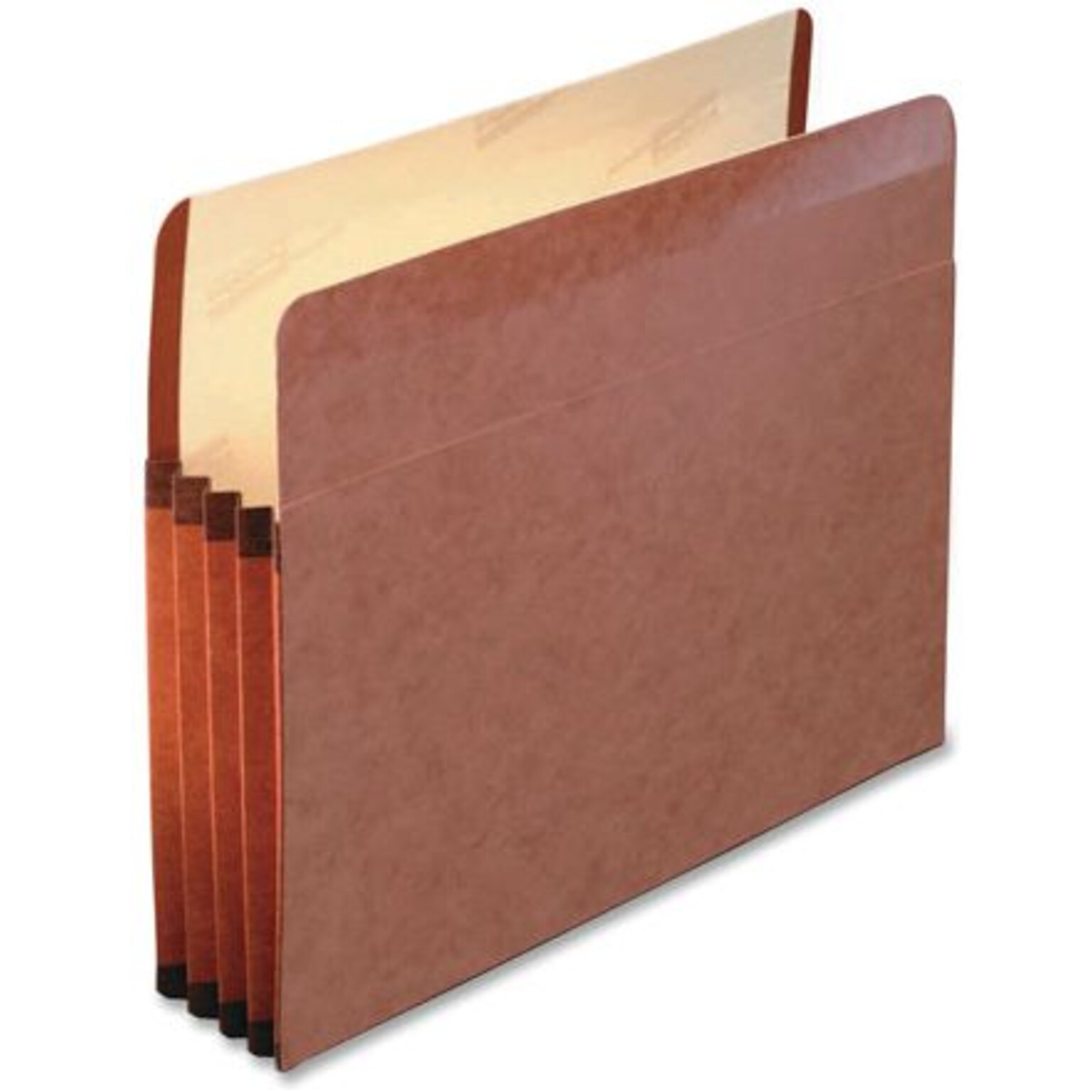 Pendaflex Heavy Duty Reinforced File Pocket, 5 1/4 Expansion, Legal Size, Redrope, 5/Box (ESS085565)