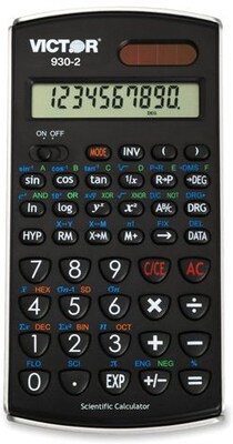 Victor 930-2 10 Digit Scientific Calculator with Solar Power