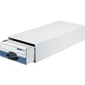 Bankers Box® Stor/Drawer Steel Plus Storage Drawers, White/Blue, 12/Ct (00306)