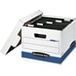 Bankers Box Hang-N-Stor Medium-Duty FastFold Corrugated File Storage Boxes, Lift-Off Lid, Letter Siz