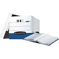 Bankers Box Data-Pak Storage Boxes, Computer Printouts, White/Blue (00648)