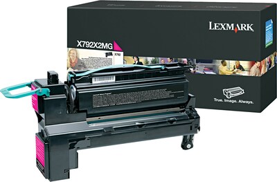 Lexmark Magenta Toner Cartridge, X792X2MG, Extra High Yield