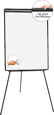 Universal Dry/Wet Erase Easel, 72, White (UNV43032)