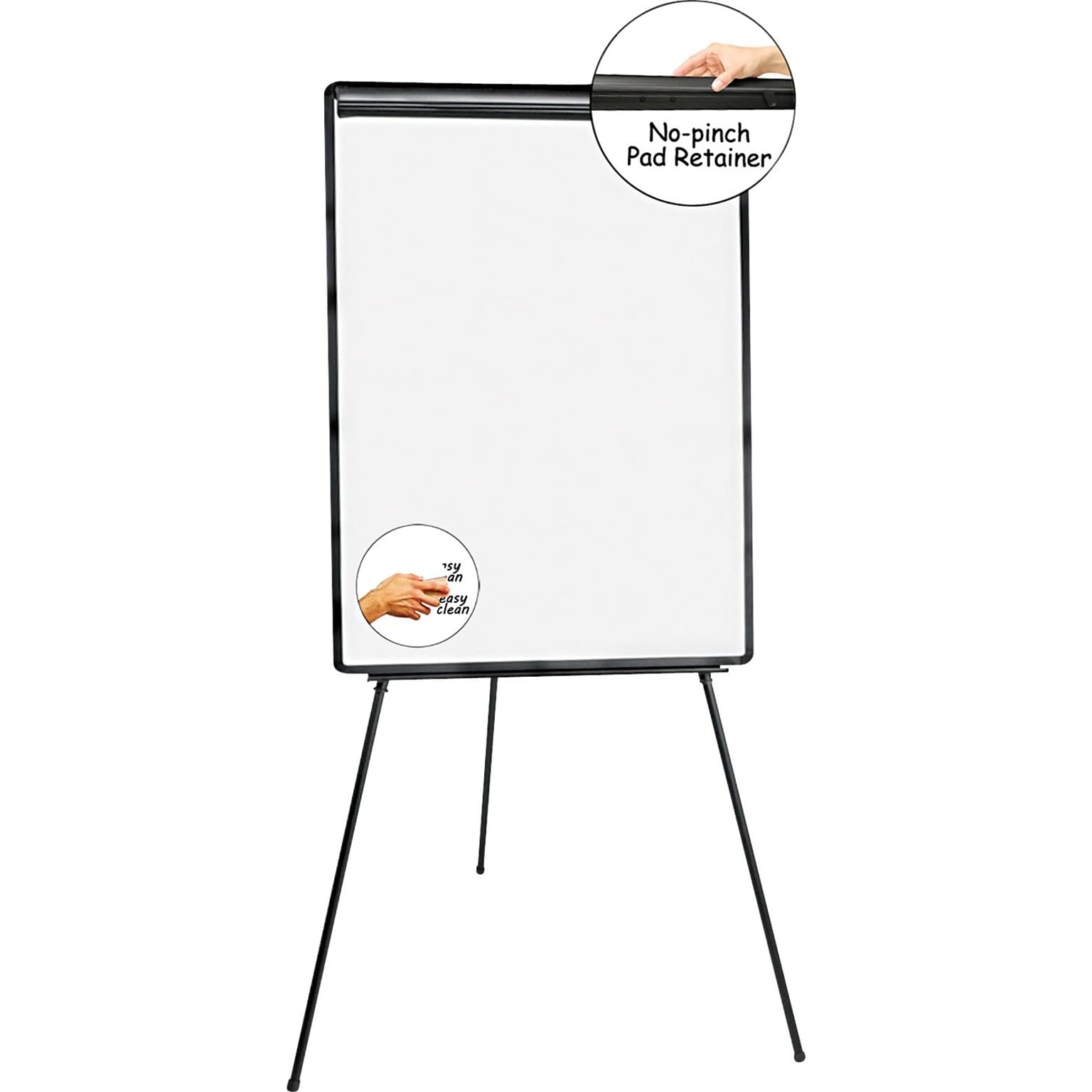 Universal Dry/Wet Erase Easel, 72, White (UNV43032)