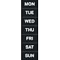 MasterVision Calendar Magnetic Tape, Black/White, Days Of The Week, 7/Pk (FM1007)