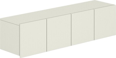 HON® Voi® Four-Door Laminate Overhead Cabinet; 14H x 60W x 14 1/4D; Silver Mesh