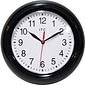Infinity Instruments Focus Business Wall Clock,Black Resin Case, Round, 8.5" Diameter