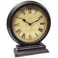Infinity Instruments Dais Tabletop Clock, Antique Brown Case, 10.75 High