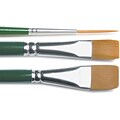 Plaid:Craft One Stroke Brush Set,-#2 Script, #12 Flat, 3/4 Flat