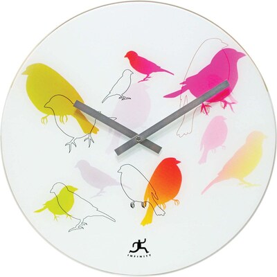 Infinity Instruments Early Bird Wall Clock; 15.5 Diameter
