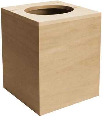 Walnut Hollow Basswood Boutique Tissue Box