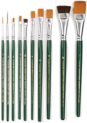 Plaid:Craft One Stroke Brush Set, 10/Pkg