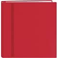 Pioneer Snapload Scrapbook Cloth With Ribbon,  12 x 12, Red