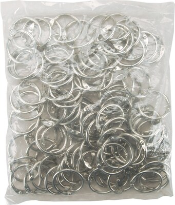 Clear Scraps Chrome Book Ring, 1, 100/Bag