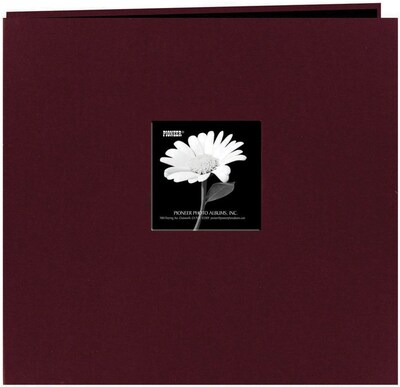 Pioneer Fabric Frame Scrapbook, 12 x 12, Sweet Plum
