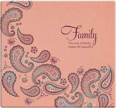 MBI Inspirations Paper Scrapbook, 12 x 12, Family Paisley-Peach