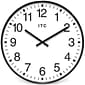 Infinity Instruments Profuse Office Wall Clock, Black Resin Case, 19" Diameter