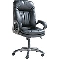 OIF Executive High Back Swivel/Tilt Soft-Touch Leather Chair, Black