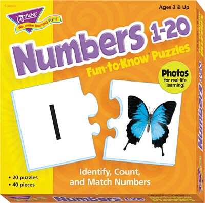 Trend® Fun-To-Know® Early Childhood Puzzles, Numbers 1-20