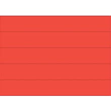MasterVision® 7/8(H) x 6(L) Dry Erase Magnetic Tape Strip, Red, 25/Pack