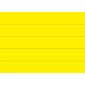 MasterVision® 7/8"(H) x 6"(L) Dry Erase Magnetic Tape Strip, Yellow, 25/Pack