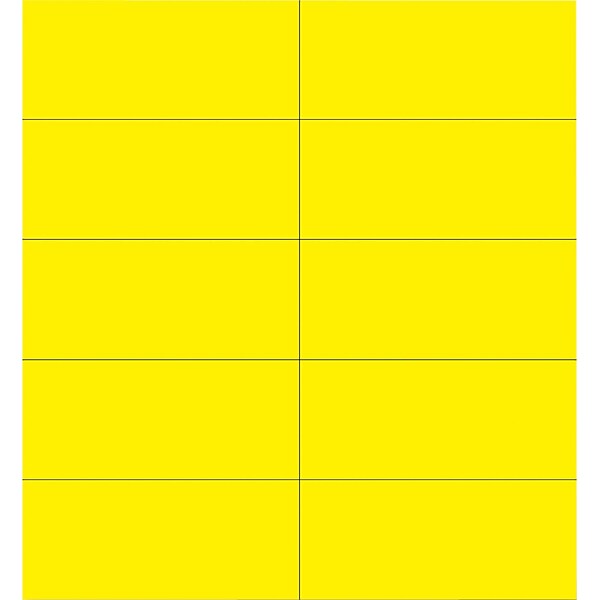 MasterVision® Dry Erase Magnetic Tape Strip, Yellow, 25/Pack (FM2403)