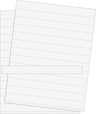 MasterVision® Data Card Replacement Sheet, White, 10/Pack