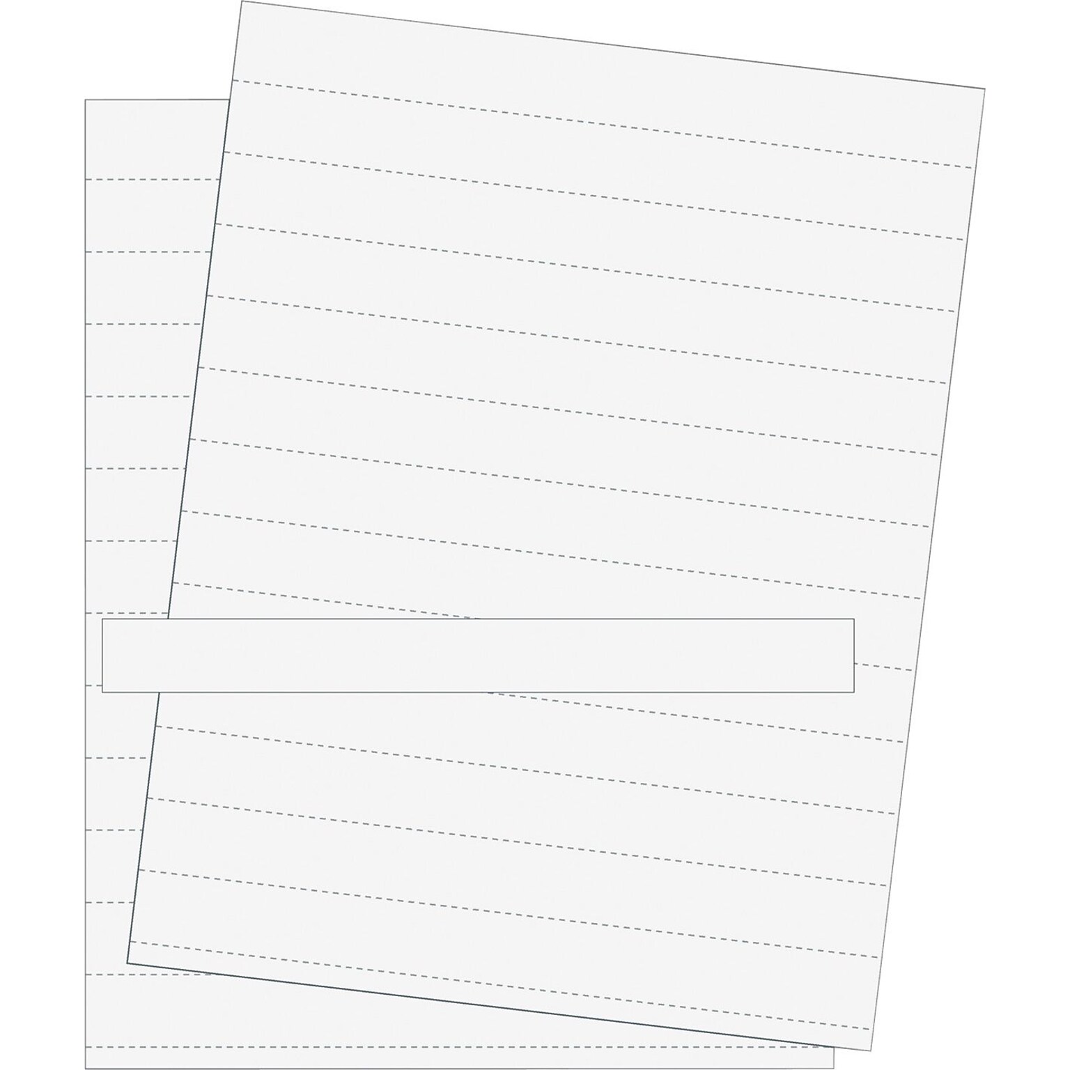 MasterVision® Data Card Replacement Sheet, White, 10/Pack