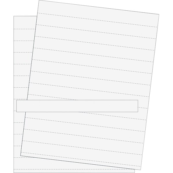 MasterVision® Data Card Replacement Sheet, White, 10/Pack