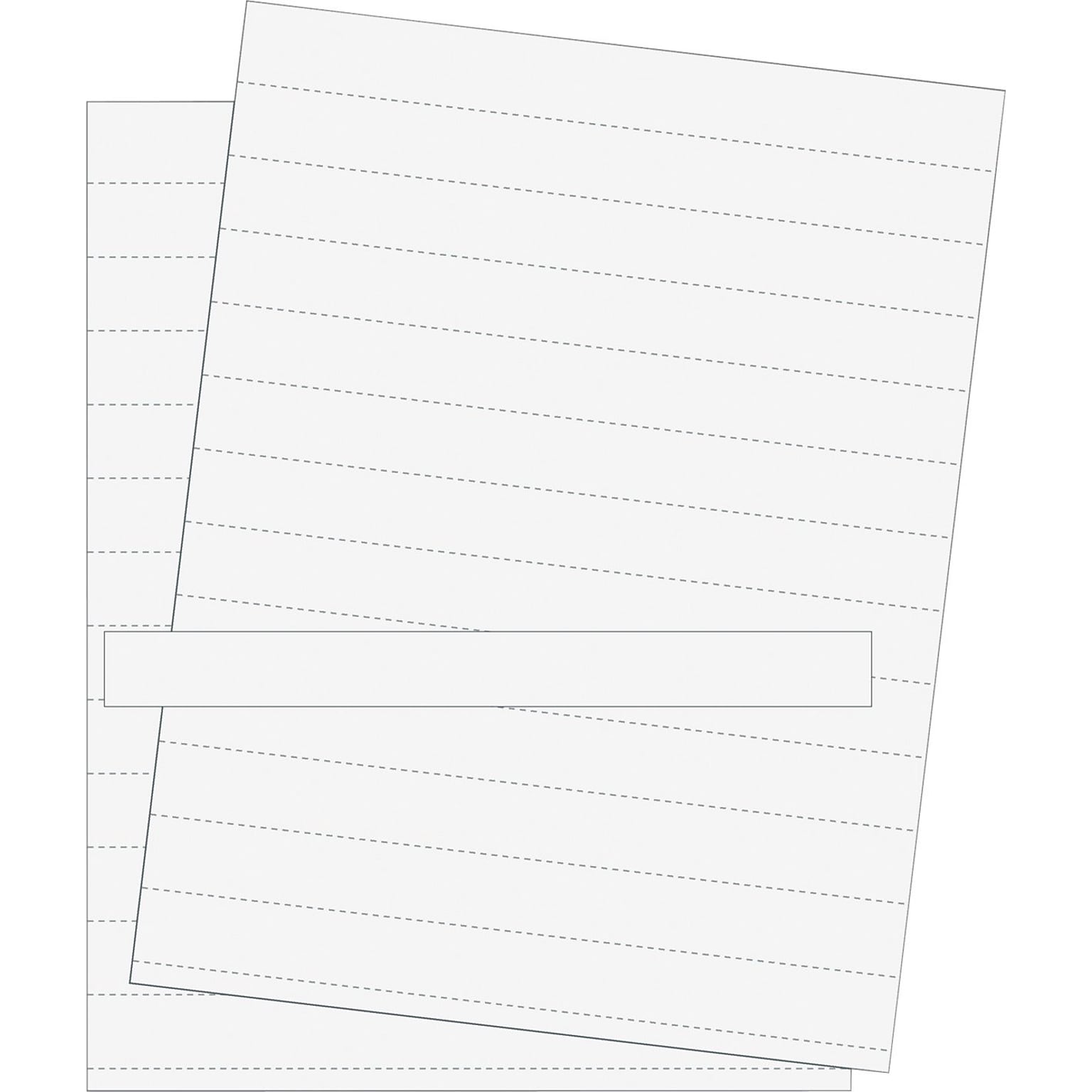 MasterVision® Data Card Replacement Sheet, White, 10/Pack