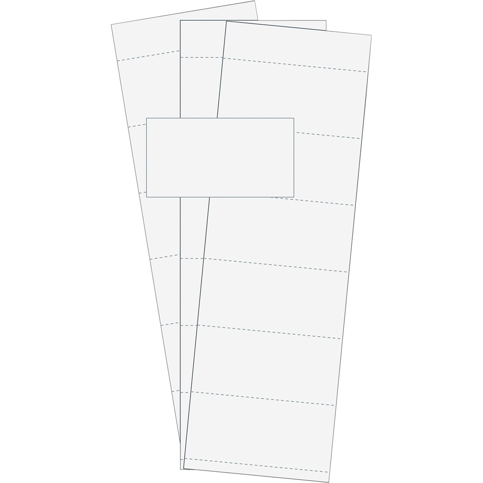 MasterVision® Data Card Replacement, White, 500/Pack