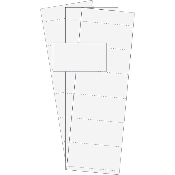 MasterVision® Data Card Replacement, White, 500/Pack