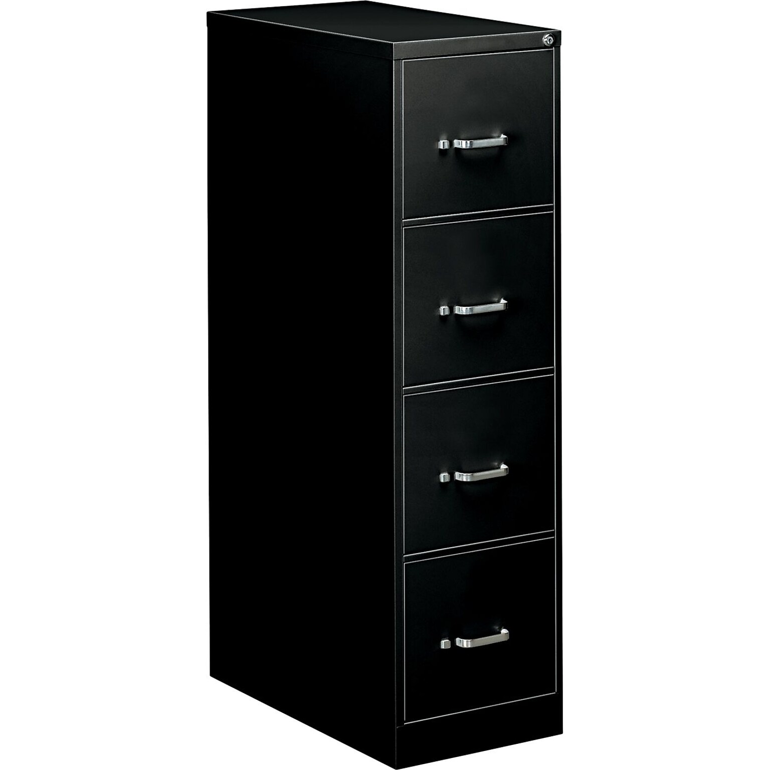 Alera 4-Drawer Economy Vertical File Cabinet, Letter, 15w x 25d x 52h, Black (41109)