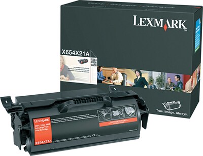 Lexmark X654X21A Black Extra High Yield Toner Cartridge