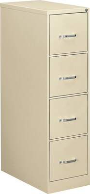 OIF 4-Drawer Economy Vertical File Cabinet, Putty, Letter (41106)