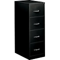 OIF 4-Drawer Vertical File Cabinet, Legal Size, Lockable, 52H x 18.25W x 26.5D, Black (EFS42209)