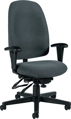 Global Granada® Polypropylene High Back Multi-Tilter Chair; Stone
