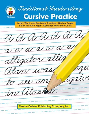 Carson-Dellosa Traditional Handwriting: Cursive Practice Resource Book