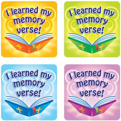 Carson-Dellosa I Learned My Memory Verse Stickers