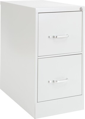 OIF 26 1/2D 2 Drawer Letter Size Economy Vertical File, Light Gray