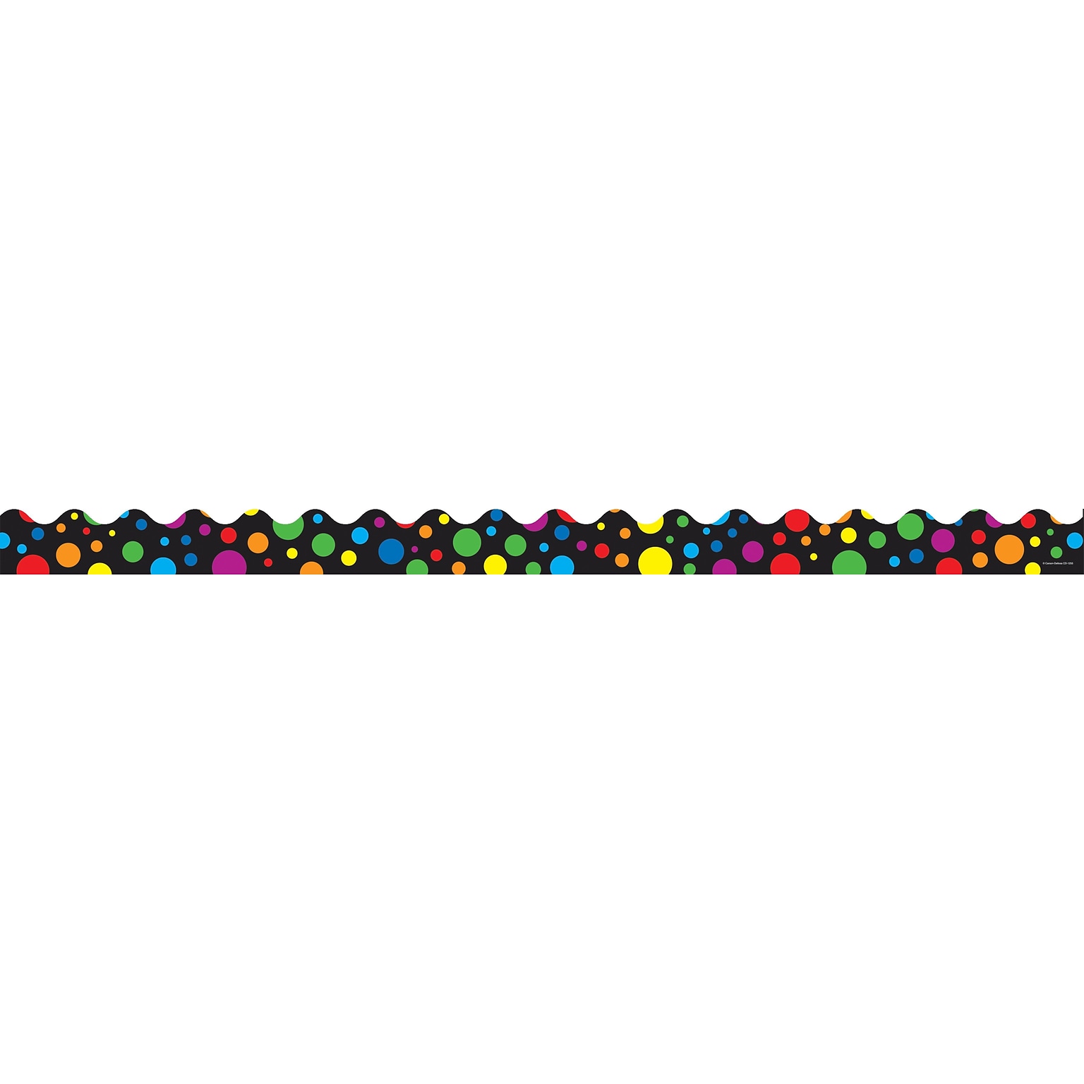 Carson-Dellosa 36 x 2.25 Scalloped, Big Rainbow Dots Borders 13 Strips (1255)