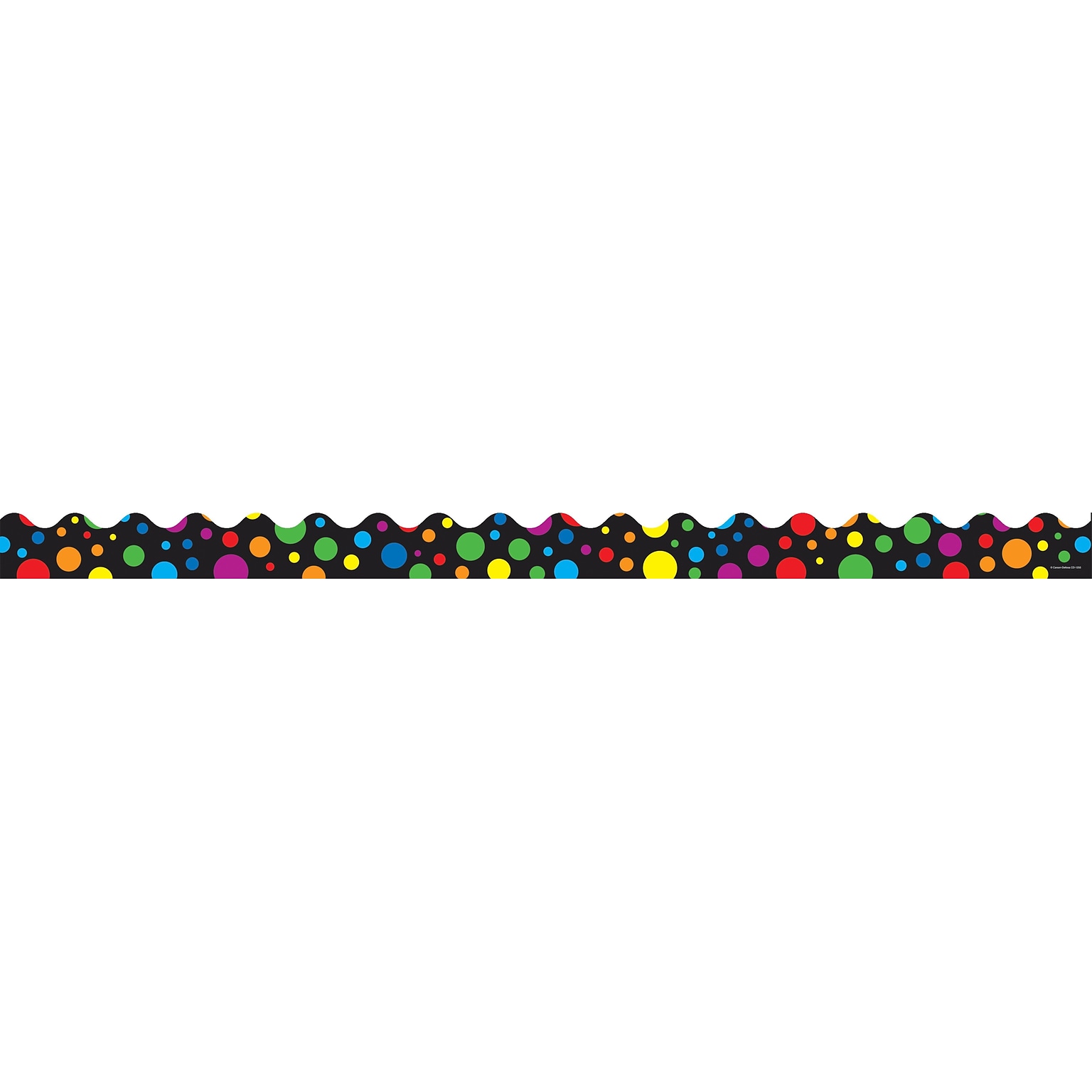 Carson-Dellosa 36 x 2.25 Scalloped, Big Rainbow Dots Borders 13 Strips (1255)