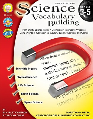 Science Vocabulary Building Resource Book, Grades 3 - 5 (404109)