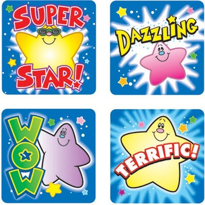 Carson-Dellosa Stars Motivational Stickers, Stars, All Grades