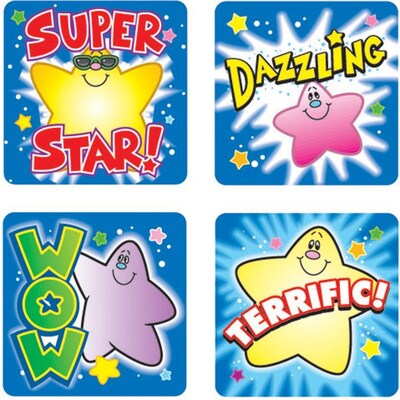 Carson-Dellosa Stars Motivational Stickers, Stars, All Grades