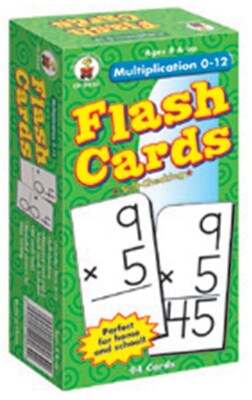 Carson-Dellosa Multiplication 0-12 Flash Cards