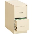 OIF 26 1/2D 2 Drawer Letter Size Economy Vertical File, Putty